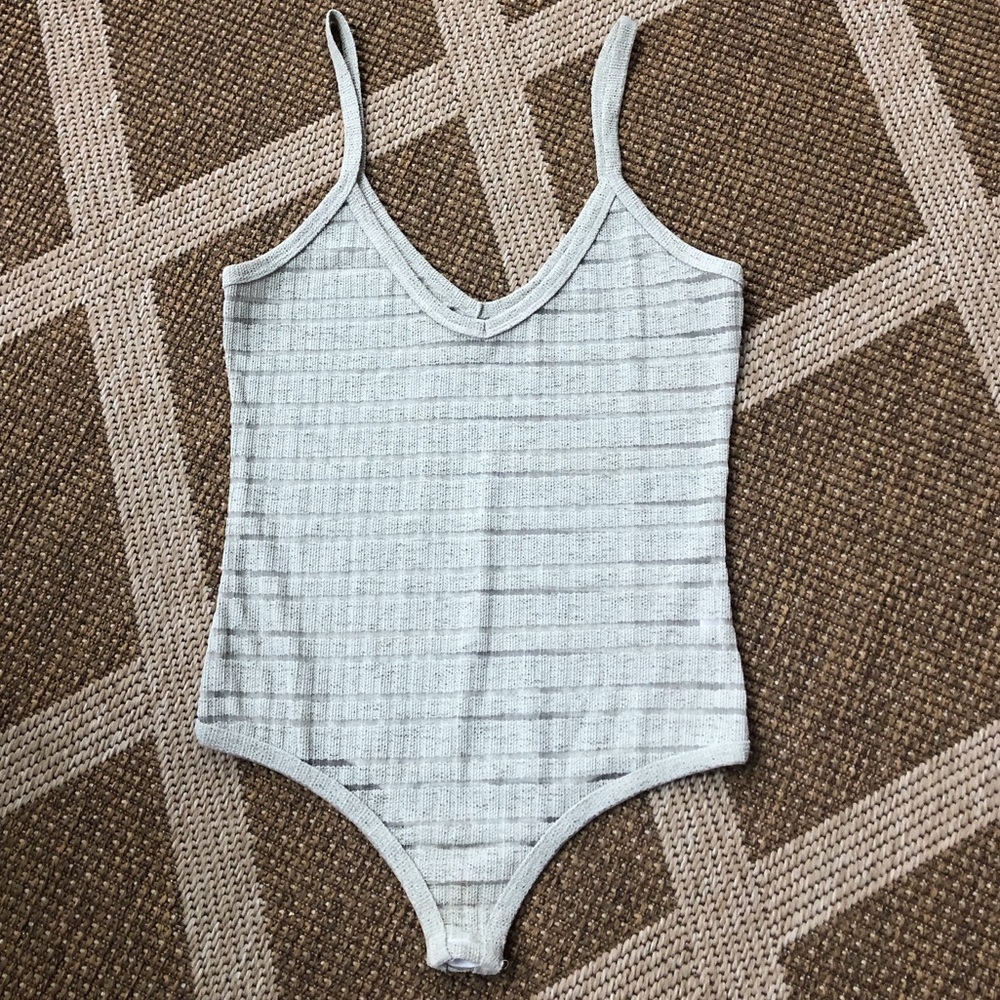 mesh stripped bodysuit